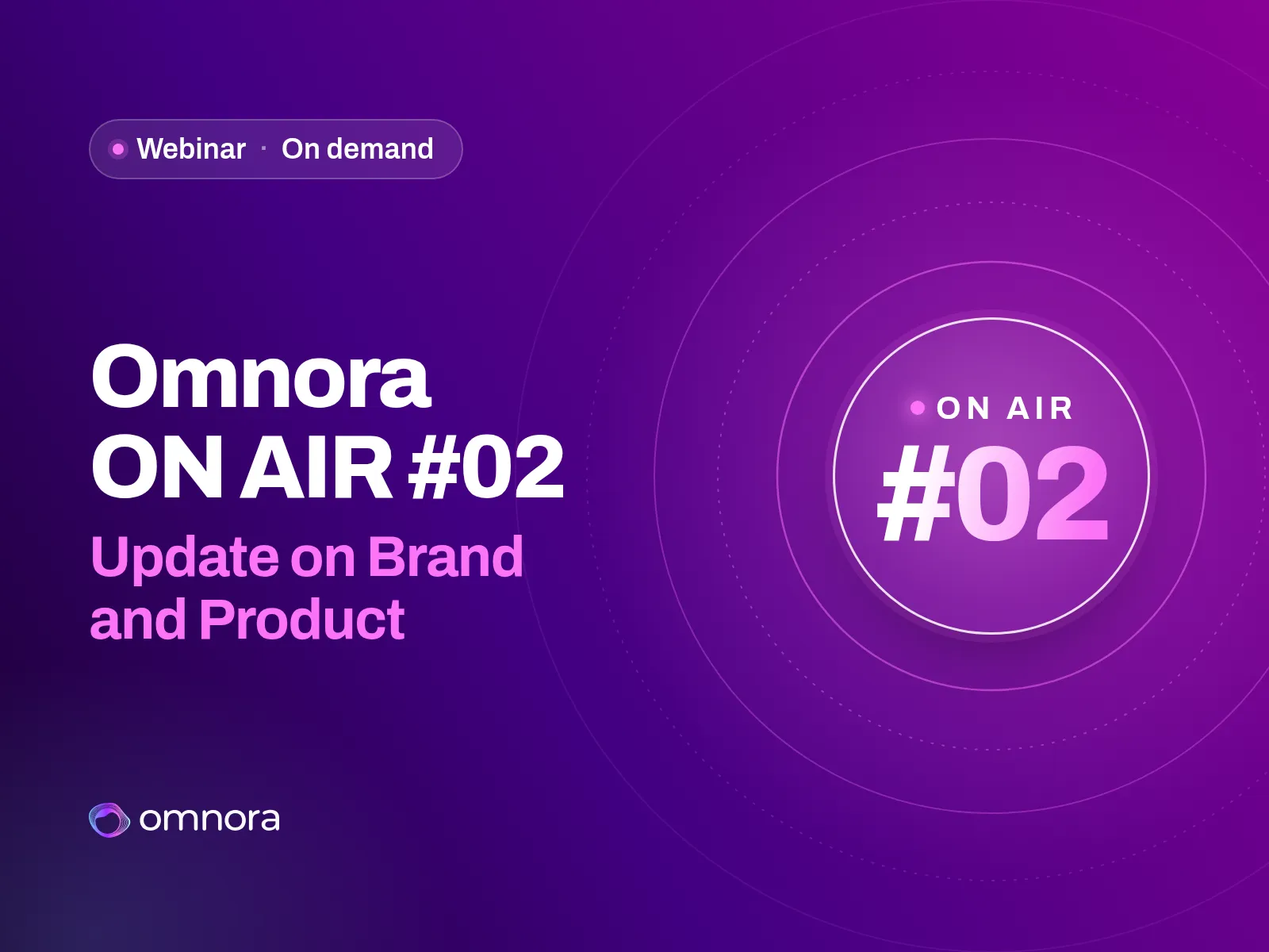 Omnora ON AIR #02: Update on Brand and Product, Omnora webinar